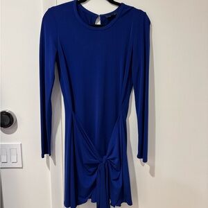 Rachel Zoe Mini Blue Long Sleeve Dress